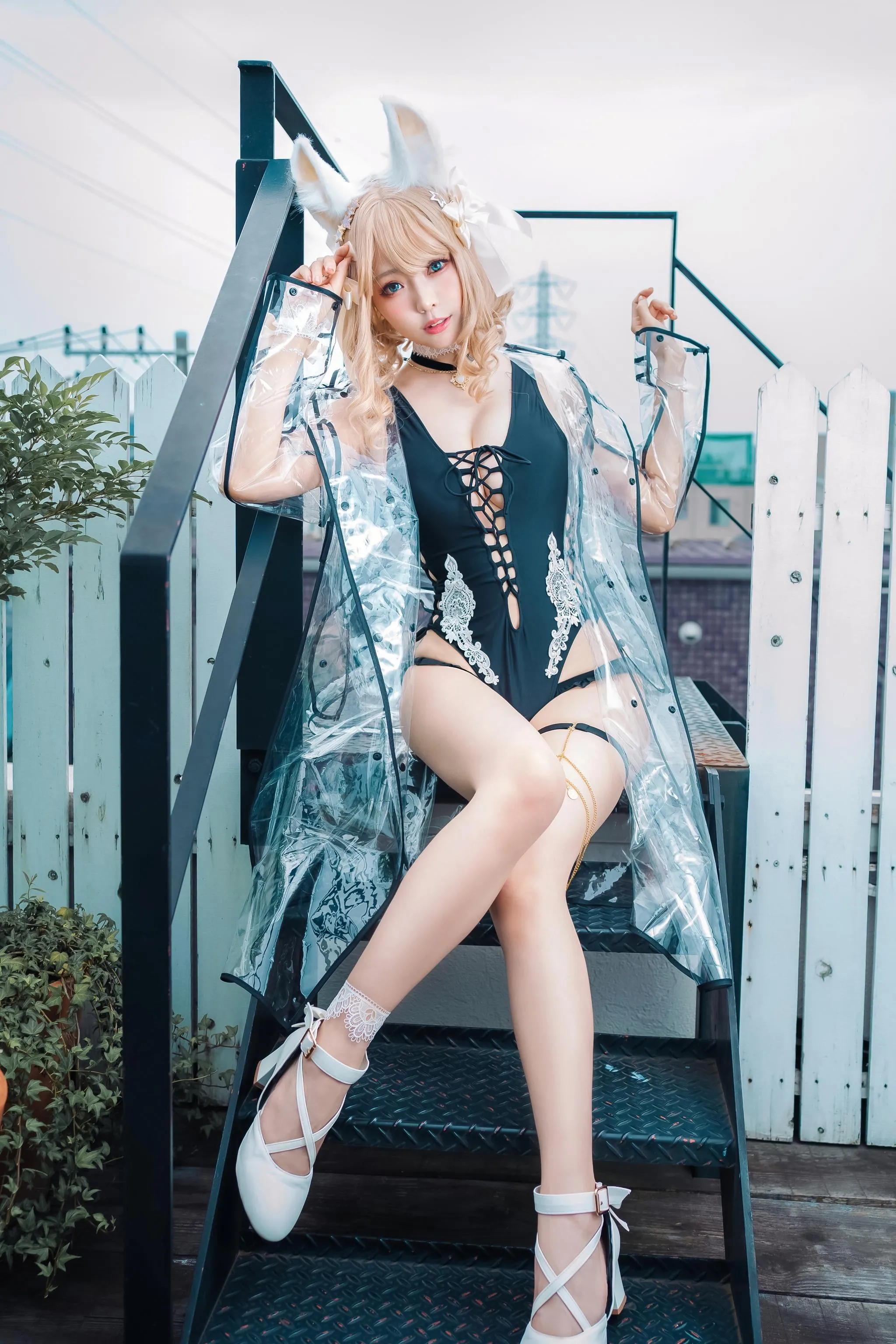 ElyEE子 – NO.82 Fluffy Summer – Original Swimsuit-黑色 [60P]插图9